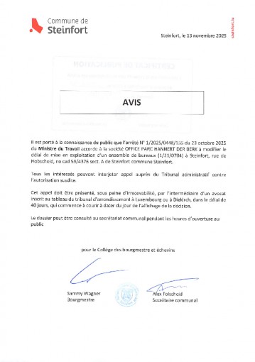 Etablissements classés - arrêté n°120250448155