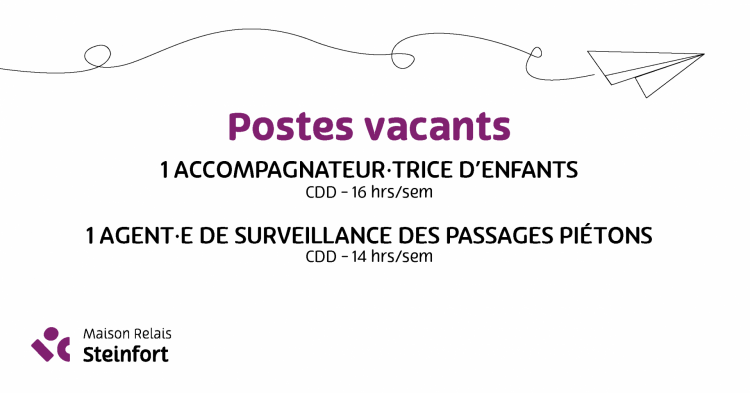 2025 12 Jobs MaisonRelais Accompagnateur et Agent de surveillance