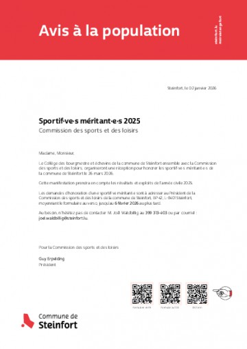 Sportifs méritants 2025 - FR