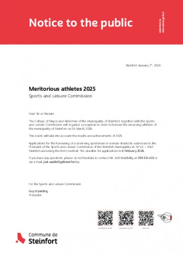 Sportifs méritants 2025 - EN