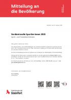 Sportifs méritants 2025 - DE