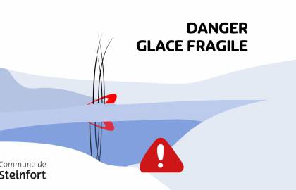 Danger glace fragile Grass