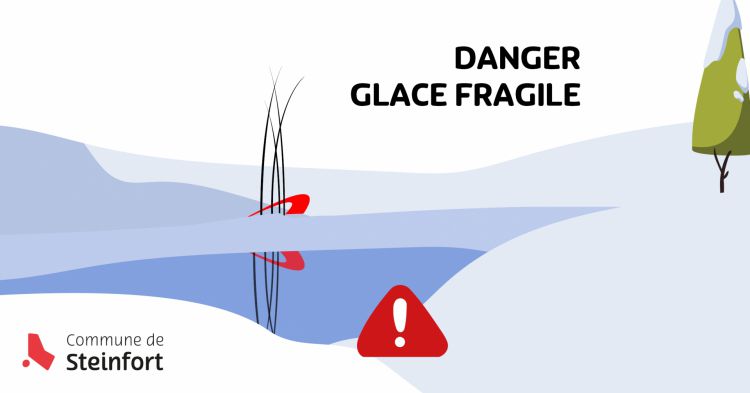 Danger glace fragile Grass