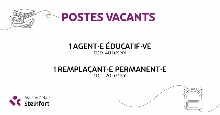 2026 01 Jobs MaisonRelais agent educatif remplaçant permanent