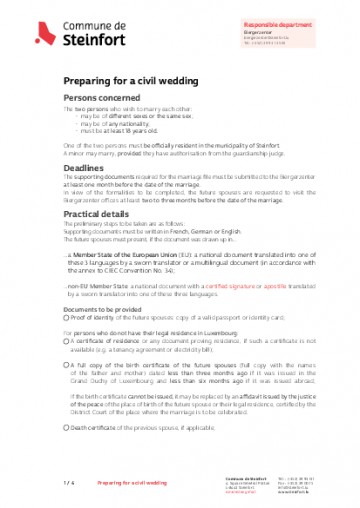 EN - Preparing for a civil wedding (Préparer le mariage civil)