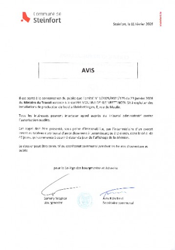 Etablissements classés - arrêté n°120250021179