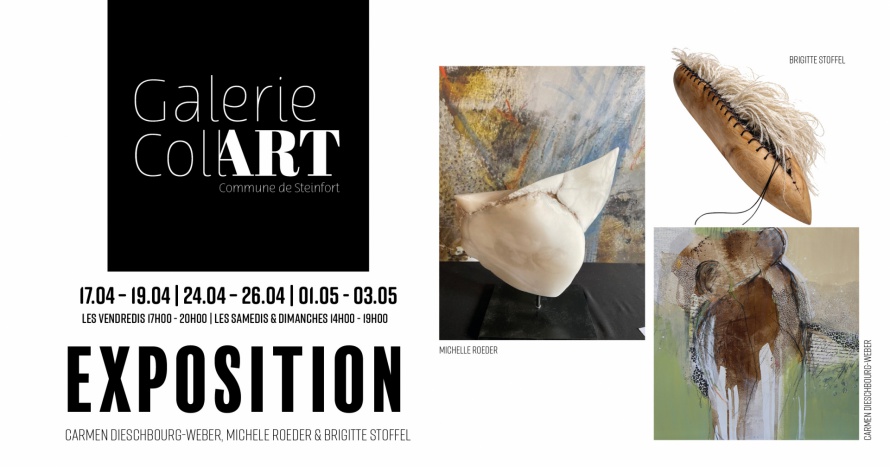 Facebook Post Galerie CollART Carmen Dieschbourg, Michelle Roeder, Brigitte Stoffel