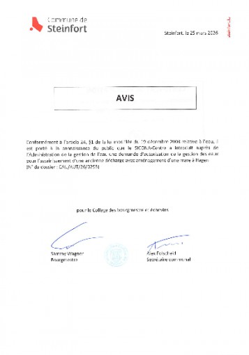 AGE - demande n°EAUAUT260293