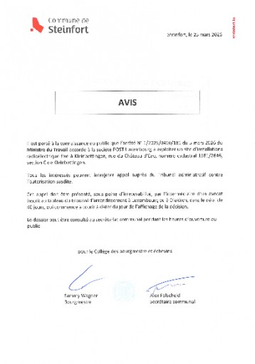 Etablissements classes - Arrêté n°120250410181