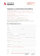 DE - Fragebogen zur standesamtlichen Eheschließung (Questionnaire relatif au mariage civil)