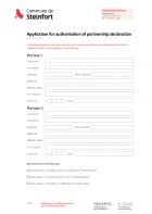 EN - Application for authorisation of partnership declaration (Demande d