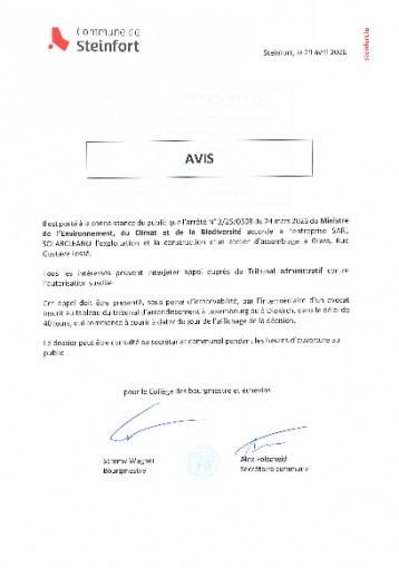 Arrêté n°3250308 - SOLARCLEANO