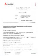 Règl. temp. de la circulation - Flèche du sud