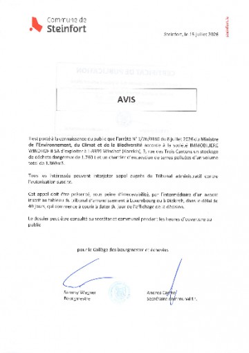 Etablissements classes - arrêté n°1260160