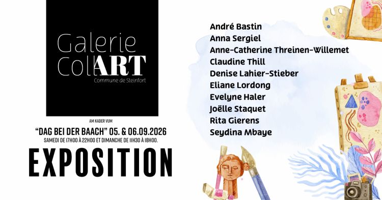 Facebook Post Galerie CollART Ausstellung Dag bei der Bach