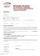 FR - Demande de prime de construction - d