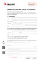 Vote par correspondance