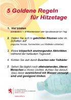 5 goldene Regeln für Hitzetage