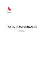 Taxes communales