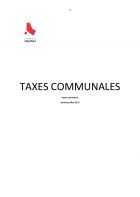 Taxes communales