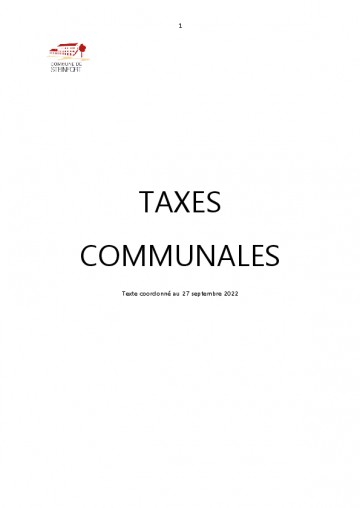 Taxes communales