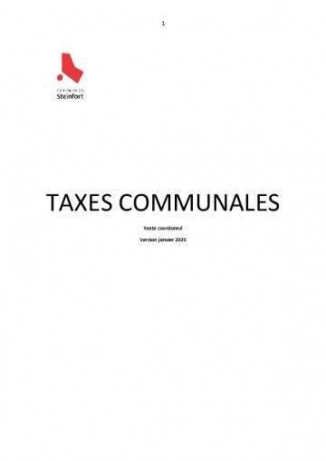 Taxes communales