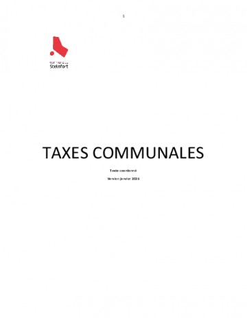 Taxes communales