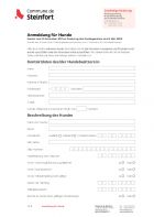 DE - Deklarierung der Hunde 2020-2021