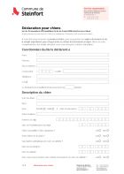FR - Déclaration pour chiens 2020-2021