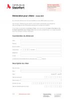 FR - Déclaration pour chiens