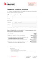 Demande de Subvention - Mobilité douce