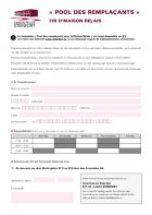 LU - Pool des remplacants pour la Maison Relais 2020