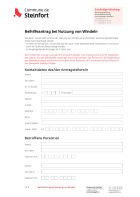 Beihilfeantrag bei Nutzung von Windeln