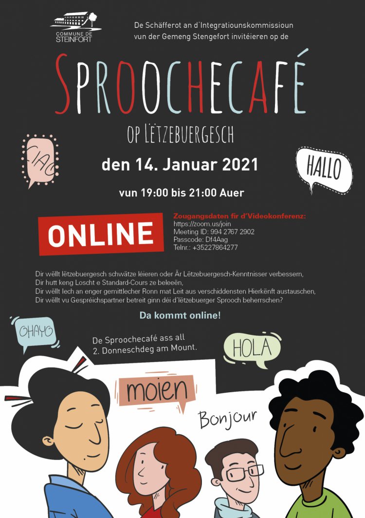 2021 01 14 Sproochecafe ONLINE (Januar)