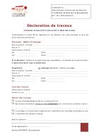 Déclaration de travaux