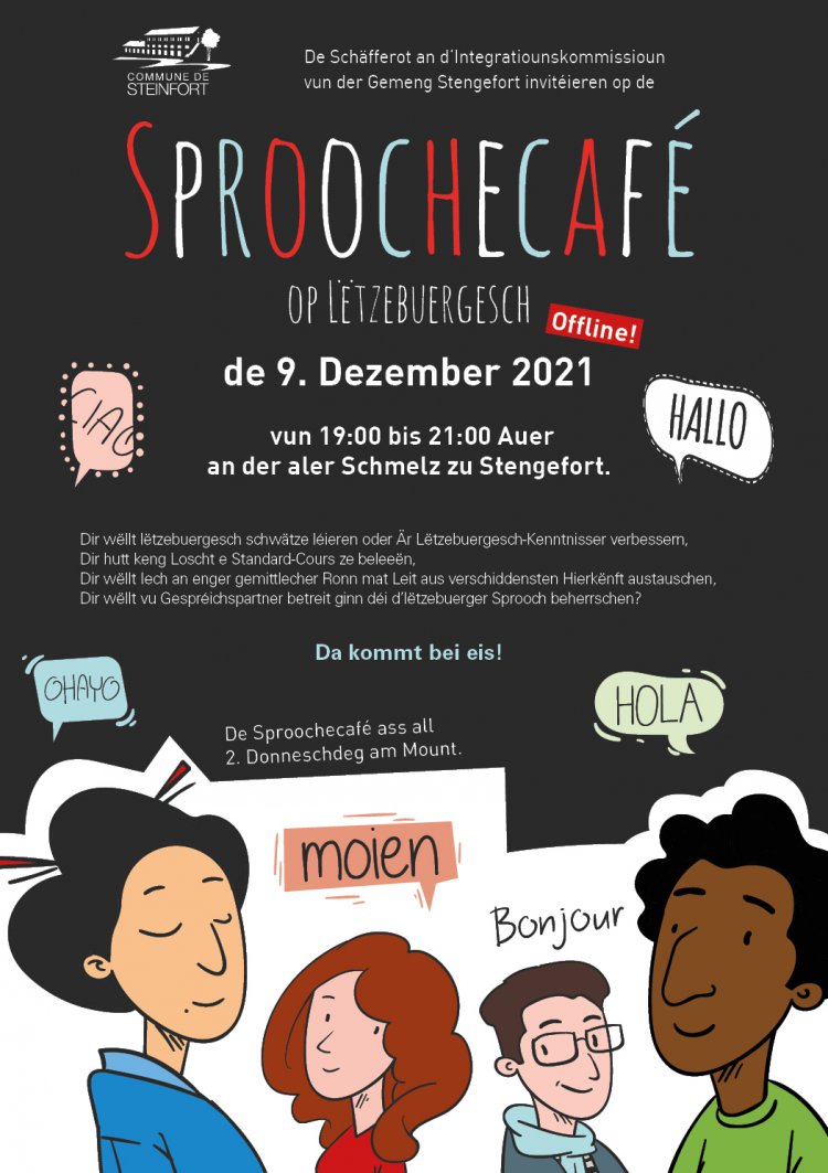 Sproochecafé Flyer Dezember