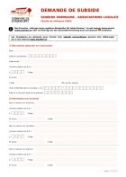 FR - Demande subside ordinaire associations locales 2021