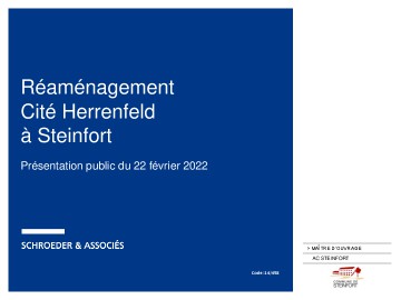 Réaménagement Cité Herrenfeld à Steinfort