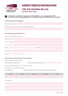 DE - Arbeitsbescheinigung für die Maison Relais 2022-2023