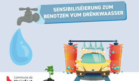 Sensibiliséierung zum Benotzen vum Drénkwaasser2