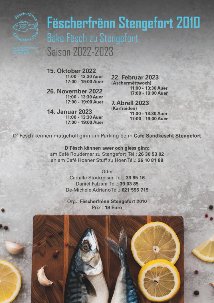 2022 10 15 Fëscherfrënn bake Fësch