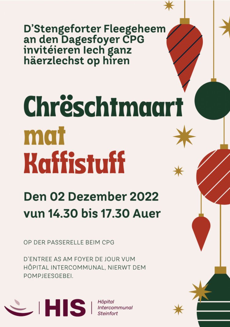 Chrëschtmaart mat Kaffisstuff