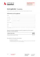 Grant application -  Tree planting (Plantation d