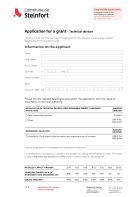Grant application - Technical devices (Dispositifs techniques 2022)