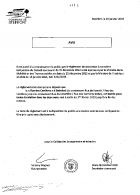Avis- Approbation ministérielle d