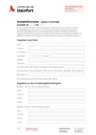 DE - Anmeldeformular Zyklus 1.1 Vorschule