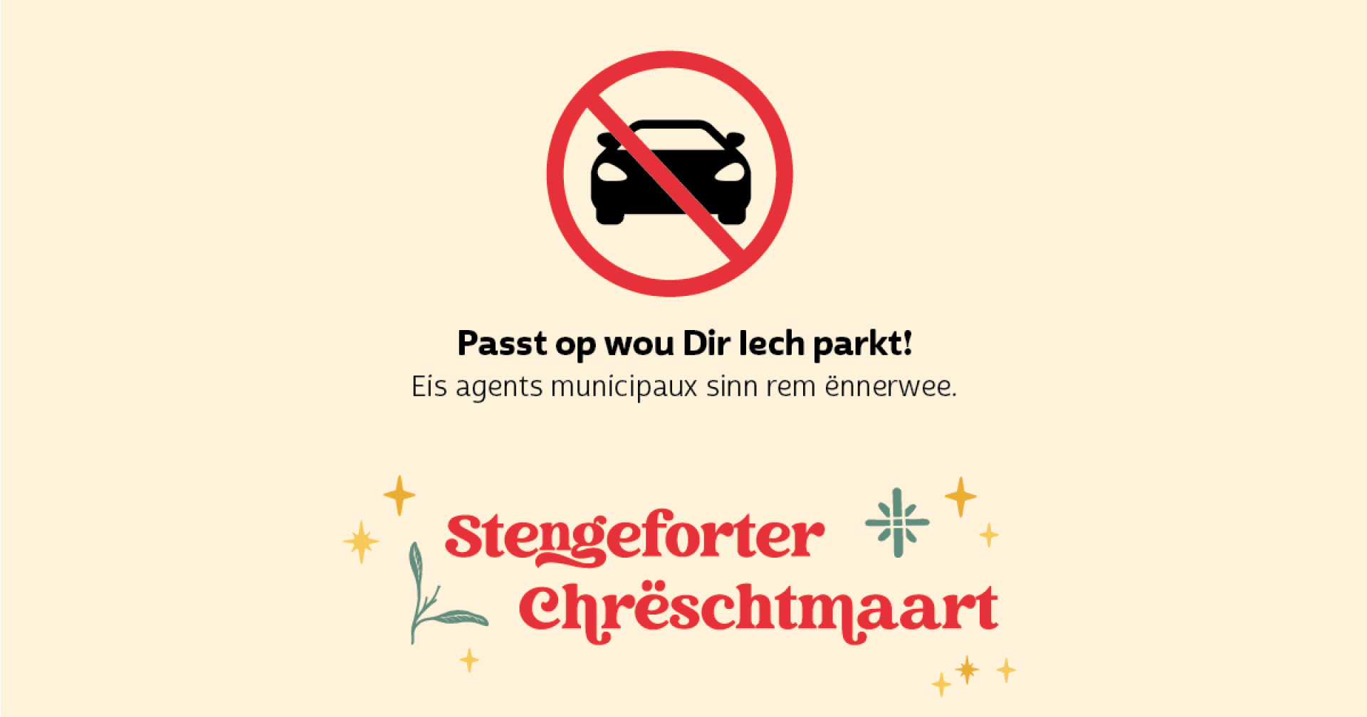 2024 Stengeforter Chrëschtmaart Facebook Post Parken